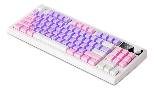 Teclado Mecánico Inalámbrico K87 Rgb.modos Conectividad 18