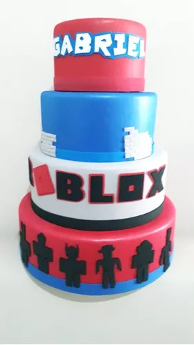 Bolo fake roblox  Compre Produtos Personalizados no Elo7