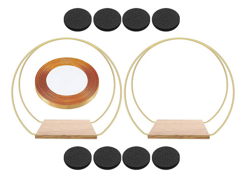 Juego De 2 Aros Florales Para Coronas De Boda