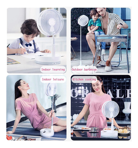 Ventilador De Escritorio, Ventilador De Piso, Ajustable En A