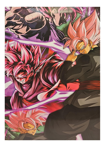 Poster Cuadrado Dragon Ball, Black