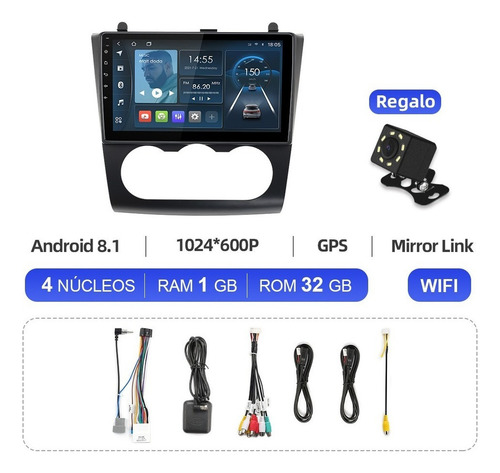 Estéreo 1+32g Para Nissan Altima 2007-2012 Cámara Gps Wifi