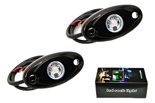 2 X 9w Cree Led 3 Rock Jeep Wrangler Offroad Bajo Cuerpo Cam