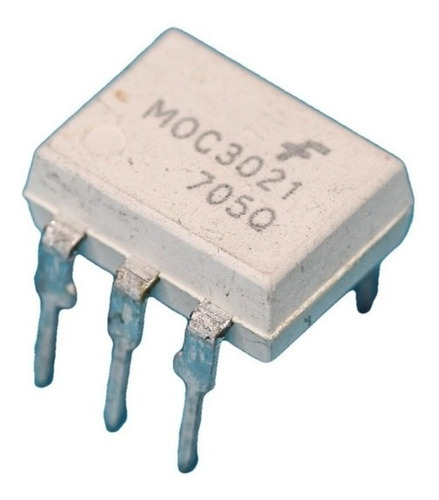 Imagen 1 de 2 de Pack X 3 Optoacoplador Moc3021 Moc 3021 Dip6 Fairchild