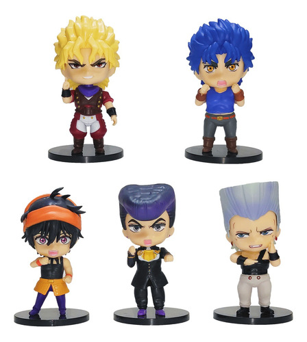 5pcs Jojo's Bizarre Adventure Acción Figura Modelo Juguete 