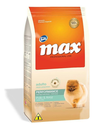 Total Max Alimento Perro C Max R. Peq. Performance Pollo 2kg