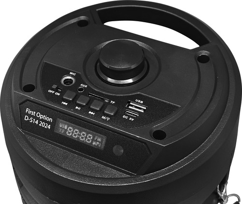 Caixa De Som Ds14 Bluetooth Usb E Microfone Preta