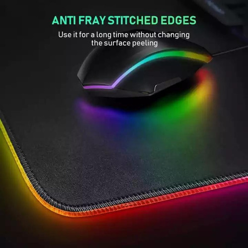 Imagen 7 de 9 de Mouse Pad Rgb Gamer Para Computadoras Laptop Escritorio