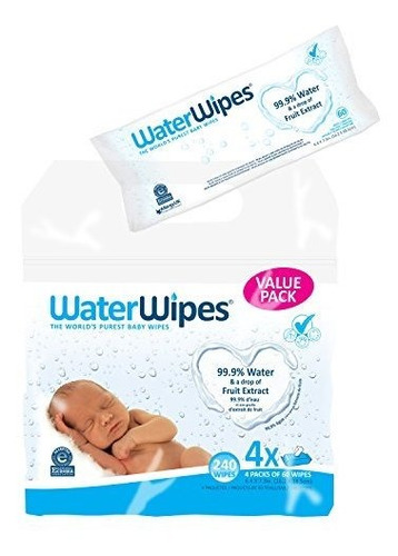 Toallitas Humedas Para Bebes Sensibles Al Agua, 4 Paquetes 