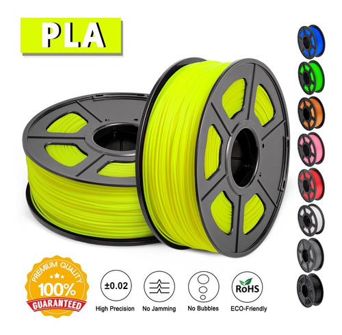 Filamento Pla Florescente Brilha No Escuro 1kg 1,75 Mm
