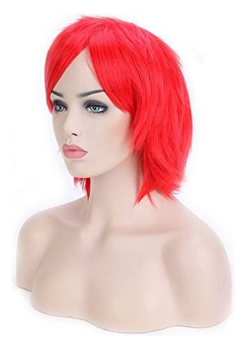 Mujeres Unisex Corto Pelo Rizado Cola Anime Cosplay Pel