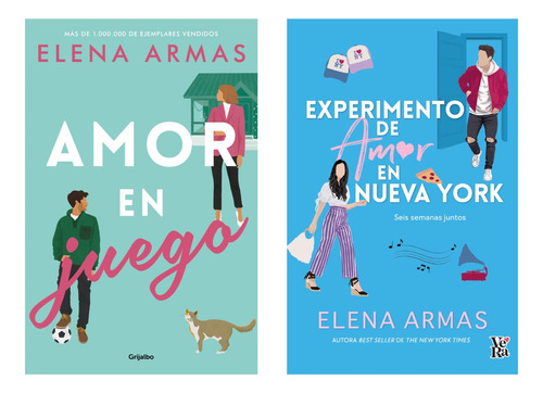 Amor En Juego + Experimento Amor - Elena Armas - 2 Libros