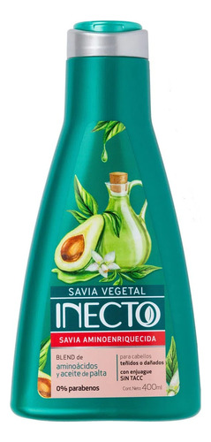 Savia Vegetal Acondicionador Inecto Aminoenriquecida 400 Ml