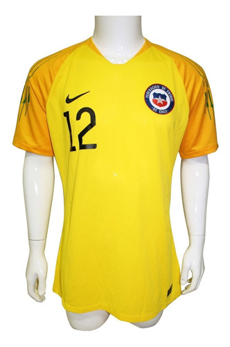 Camiseta Chile Arquero 2018/2019 N° 12 Arias Prof. Nike