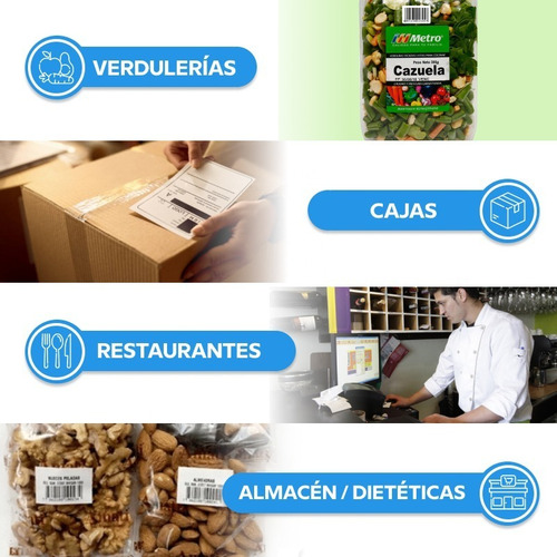 Etiquetas Mercado Libre Correo Argentino 50x25mm 12 Rollos