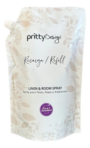 Recarga Room Spray Pritty Design Fresa Y Arándano 1000ml