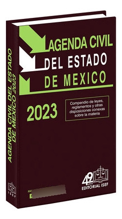 Libro Agenda Civil Del Estado De Mexico 2023 42 Ed Nvo