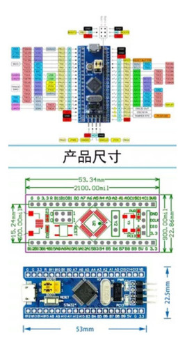 Placa De Desenvolvimento Arm Stm32 Stm32f103c6t6