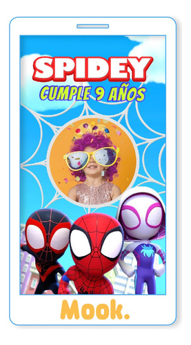 Spidey Spiderman Invitación Animada En Video Digital