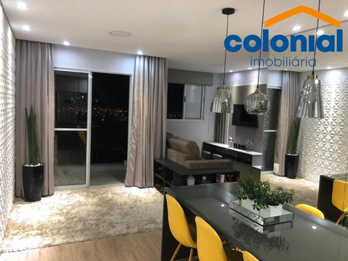 Imagem 3 de 14 de Apartamento 2 Quartos Com Suíte E Sala Ampliada No Grand Club Centro De Jundiaí - Ap01367 - 69405403