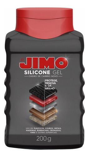Silicone Gel 200ml Cheiro Carro Jimo