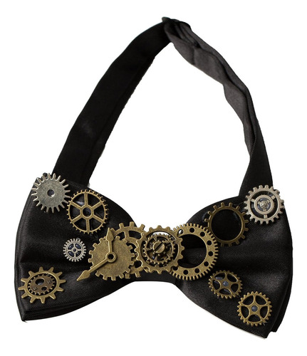 Steampunk Gears Pajarita Retro Accesorio De Disfraz