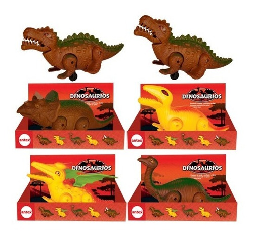 Dinosaurio De Juguete Camina Arrastre Tiranosaurio Rex Antex