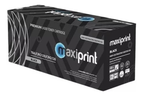 Toner Maxiprint Compatible Con Hp Ce278a Canon Crg126 Negro 