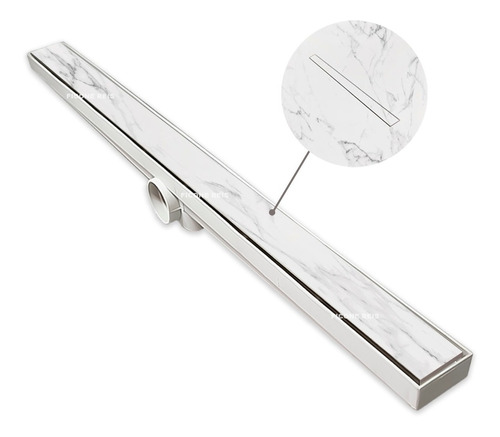 Ralo Banheiro Linear Oculto 5x70 Invisivel  Sifonado (piso)