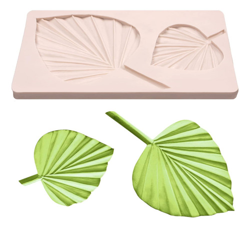 Moldes De Silicona Para Fondant De Hojas De Abanico, Moldes