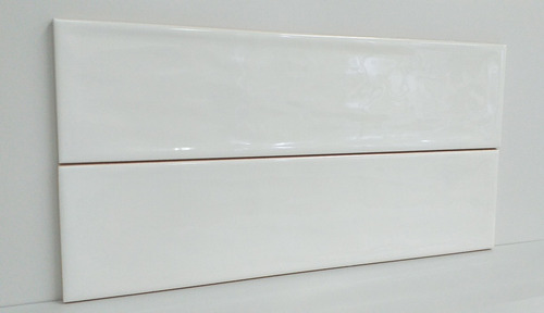 Imagen 2 de 8 de Ceramica Azulejo Flow Blanco White Brillante 7,7x30,5 Roca