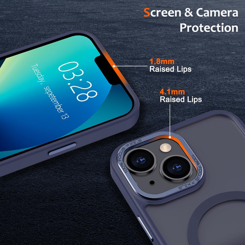 Anuck Para iPhone 13 Case Magnetic Telephip Magnetic Con Tpu