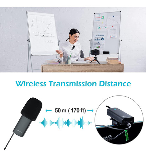 Uhf - Sistema De Micrófono De Solapa Inalámbrico Lavalier, M