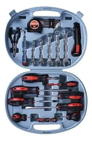 Kit Ferramentas Manuais 34 Peças Multifuncionais Schulz Aço