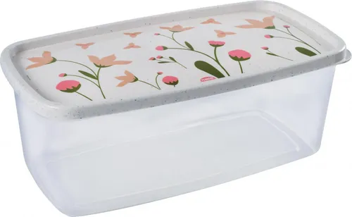 Pote De Plástico Retangular 3 L Camomila - Plasutil