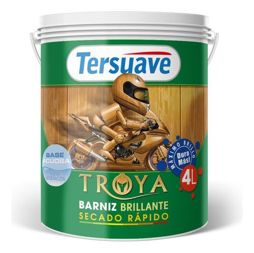 Barniz Acuoso Sec Rapido Brillante 4 L Tersuave Dimension Co