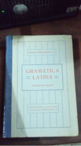 Libro Gramática Latina      Ignacio Errandonea