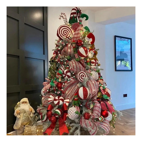 Fita De Malha De Natal De 10 Metros, Decoração De Natal,