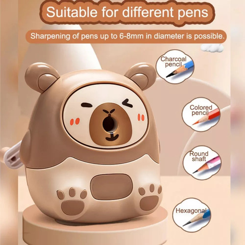 Sacapuntas Para Niños Con Forma De Capibara