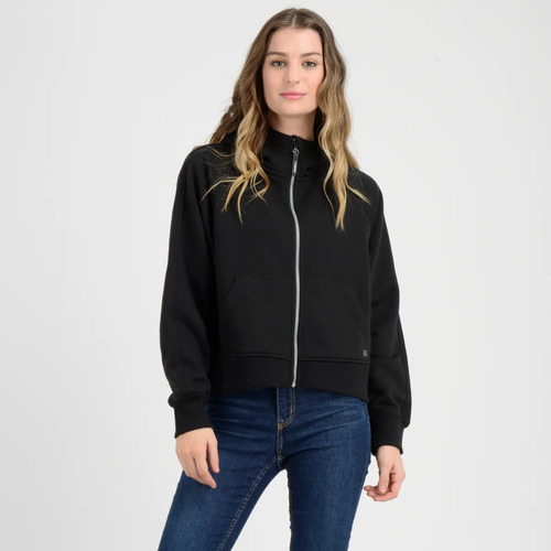 Polerón Full Zipper Storm O'neill Mujer Negro