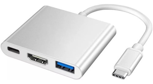 Adaptador Hub 4k Usb C Usb 3.0 Hdmi Compatible Pc Mac 3 En 1