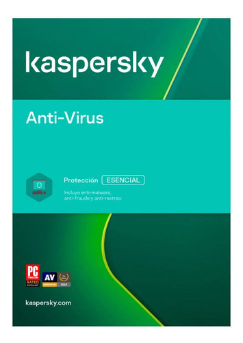 Antivirus Físico Kaspersky Base, 1 Dispositivos, 1 Año