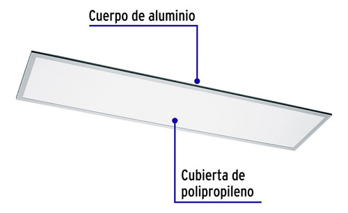 2 Pzas Panel Delgado Colgante De Led 45 W 30 X 120 Cm Luz Ne