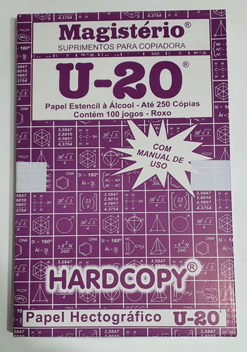 Papel Hectografico U-20 Roxo Hc-101 Cx 100 Jg - Promoção