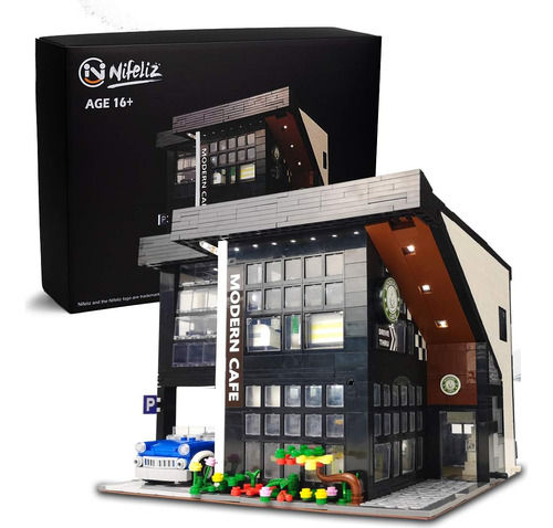 Nifeliz Street Modern Cafe, Moc - Juego De Modelos De Casa