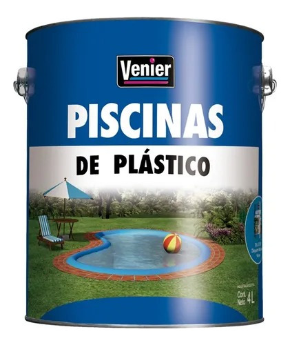 Pintura Pileta Fibra Y Plastico Venier 4lts - New Life