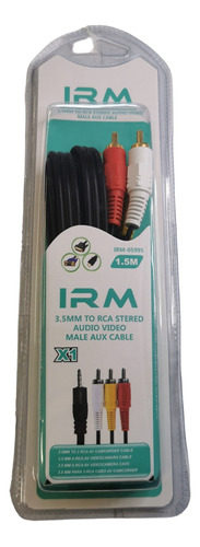 Cable De Audio Y Video De Plug 3.5mm A Rca Irm 05995