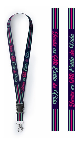 Lanyard Portagafete Sublimado Estilo Xtomorfosis