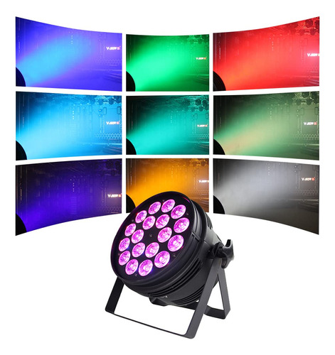 V-show - Par De Luces Para Dj De 18 X 18 W  Led De Elevacin