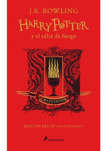 Harry Potter 4 Caliz De Fuego - Libro Tapa Dura Rojo